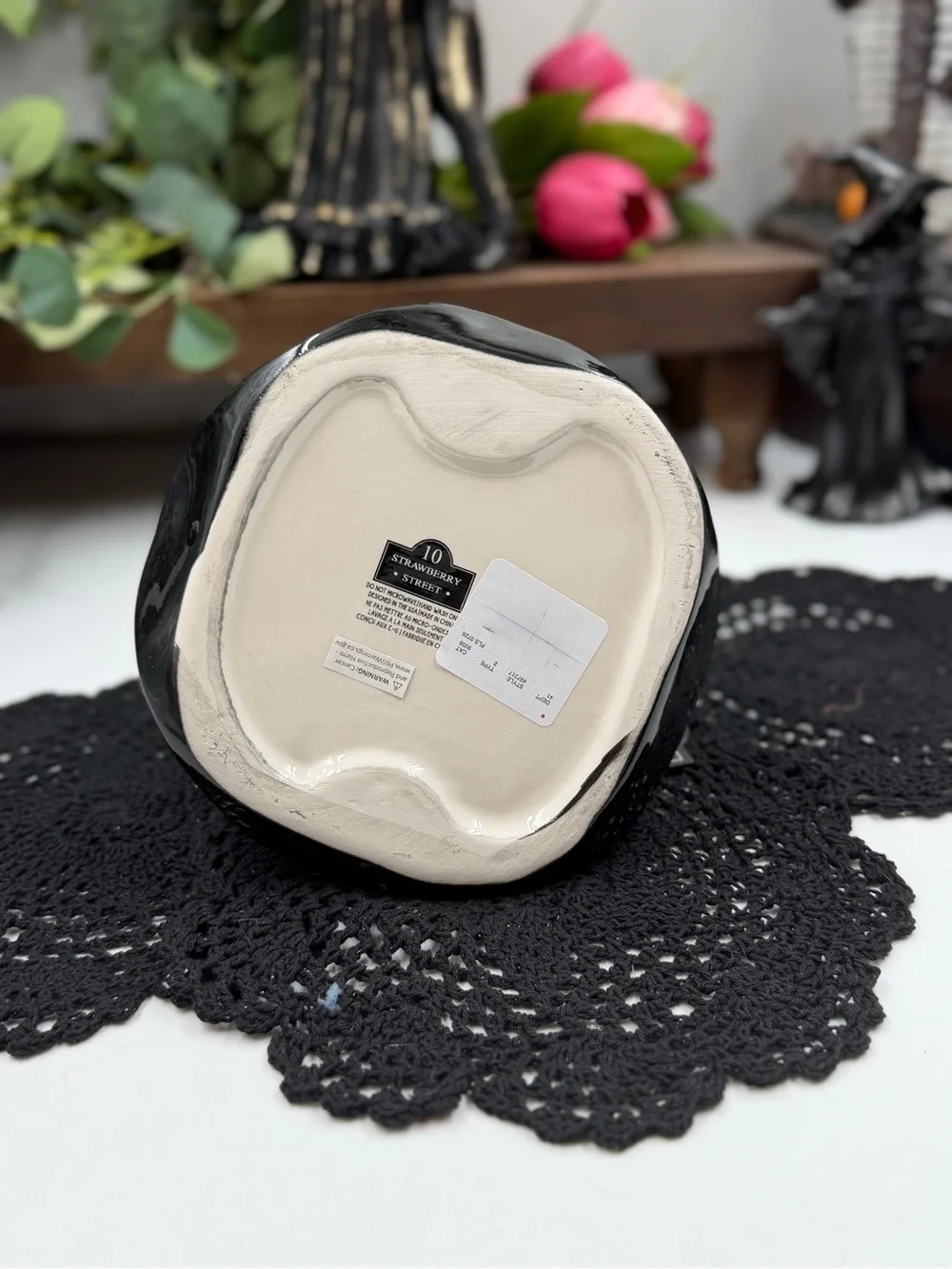 10 strawberry street witch hat ceramic candy dish halloween decor